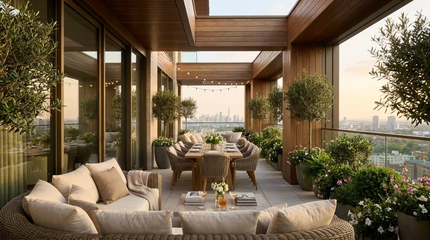 14 Big Balcony Ideas for Outdoor Dining, Lounges and Garden Spaces
