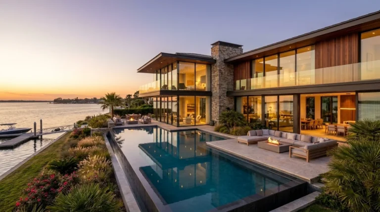 14 Modern House with Pool Ideas for Elegant Backyard Designs