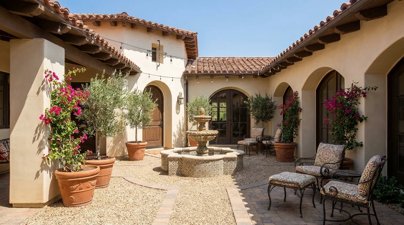 9 Spanish Style Homes with Beautiful Courtyards